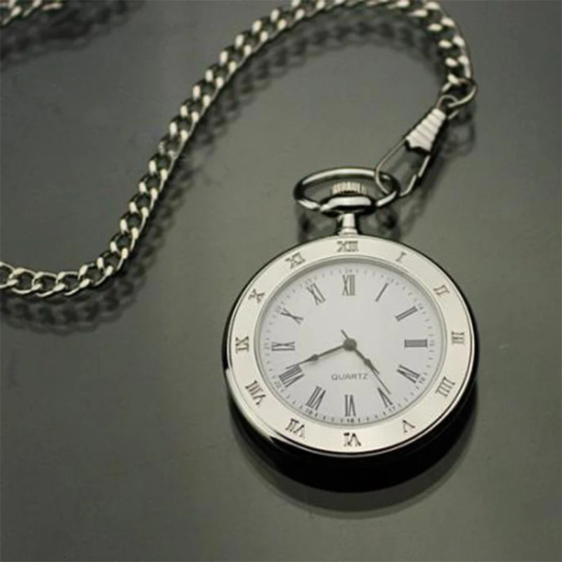 Fashionable Style Antique Vintage Quartz Pocket Watch Round Case Pendant Necklace Chain Exquisite Clock For Men Women Gifts 250512