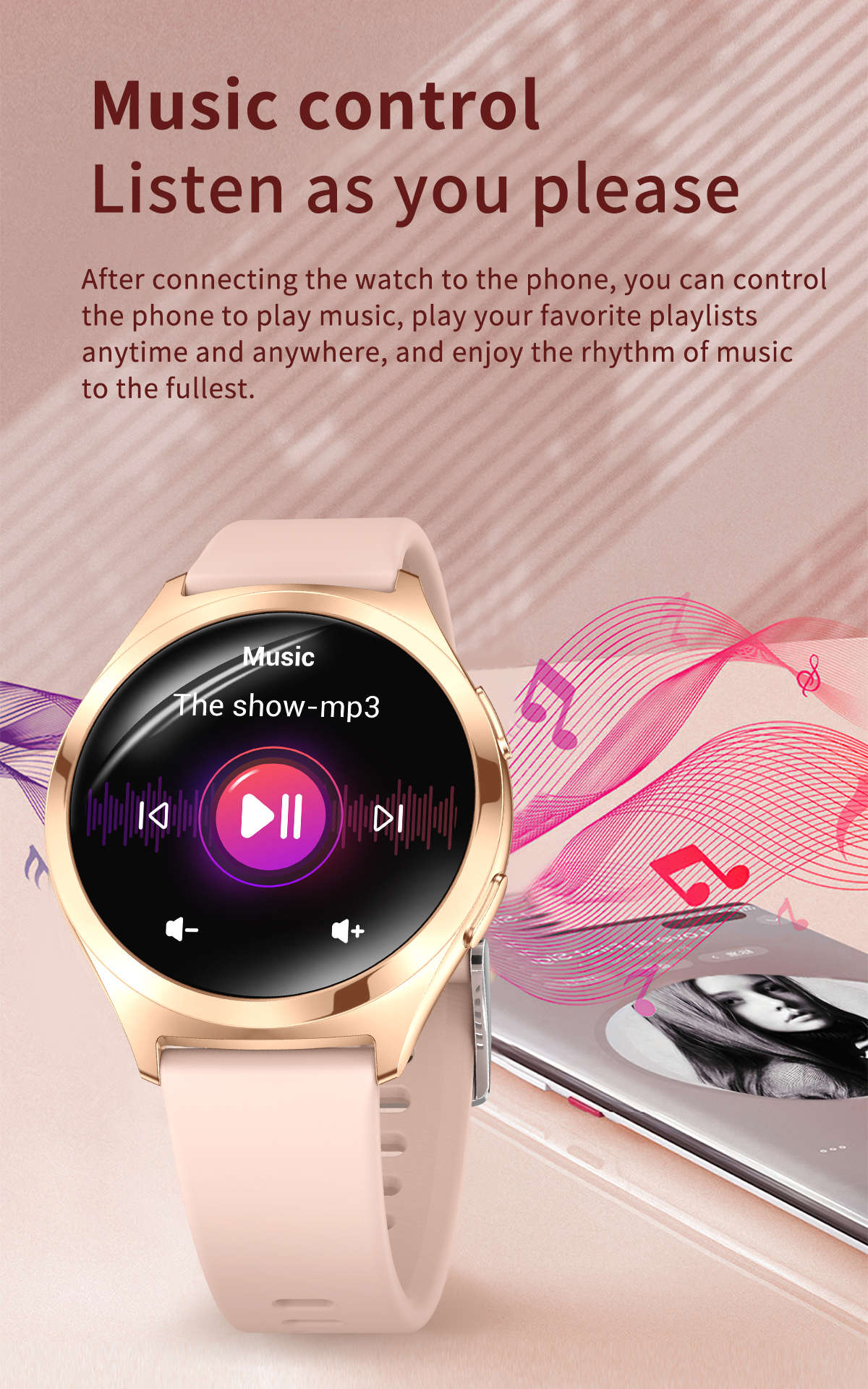Smart Watch for Women, (Answer/Make Call) with Heart Rate/Sleep Monitor/Spo2/Pedometer, Fitness Activity Tracker 113+ Sport Modes ip68 Waterproof Watc