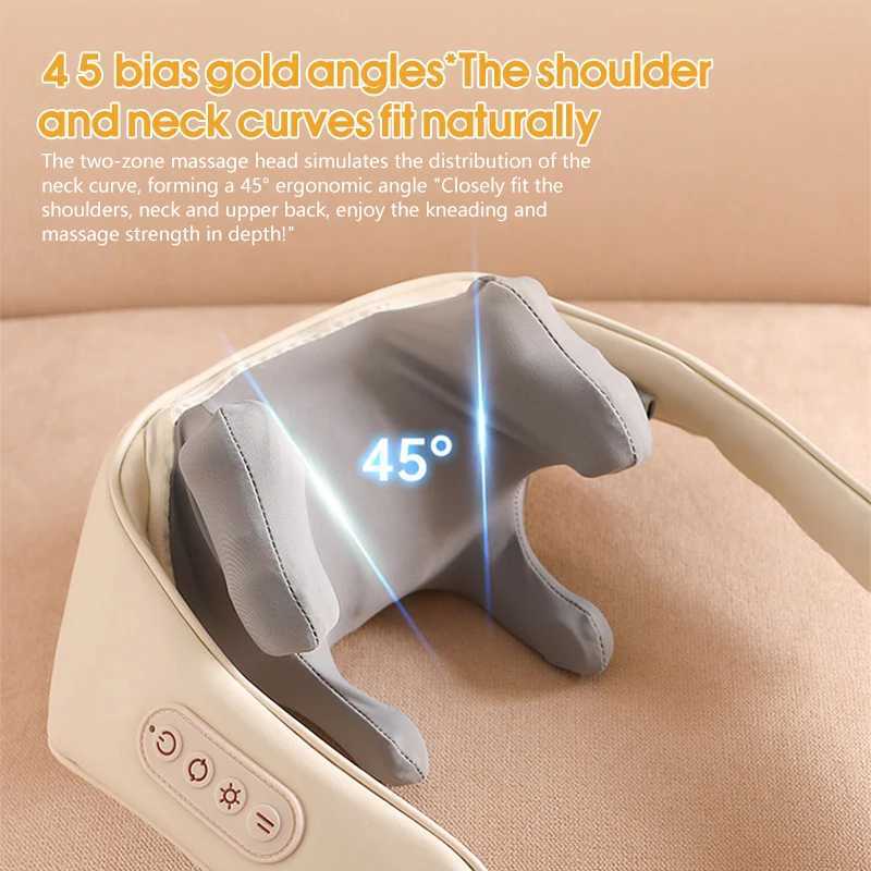 Electric Neck and Shoulder PainMassager for Spinal Pain Hot Compress Soothing Massage Neck Muscle Relaxation Massage ShawlW250512
