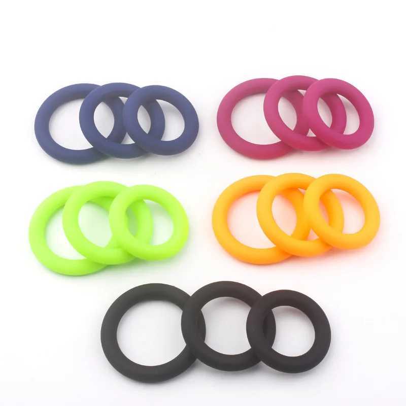3Pcs Penis Ring Set Silicone Cock Rings Ejaculation Delay Cockring Sex Toys For Men Adult Product Dick Lock Erection Sexy Shop W250512