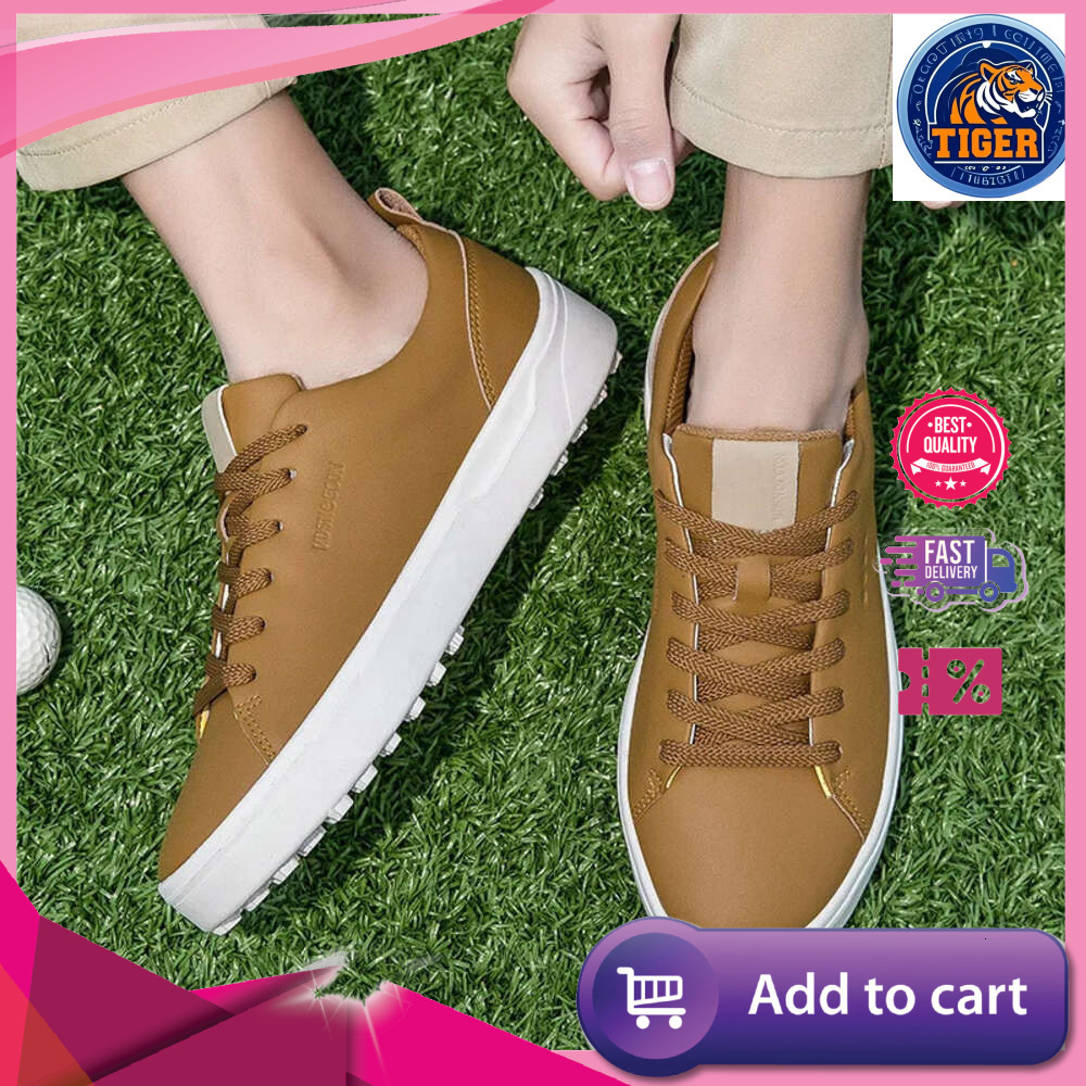 Ddmytiger Shoes Professional Golf Men Women Outdoor Leather Sneakers For Male And Female Golfers Black Brown Fashion Soft Outdoor Shoes
