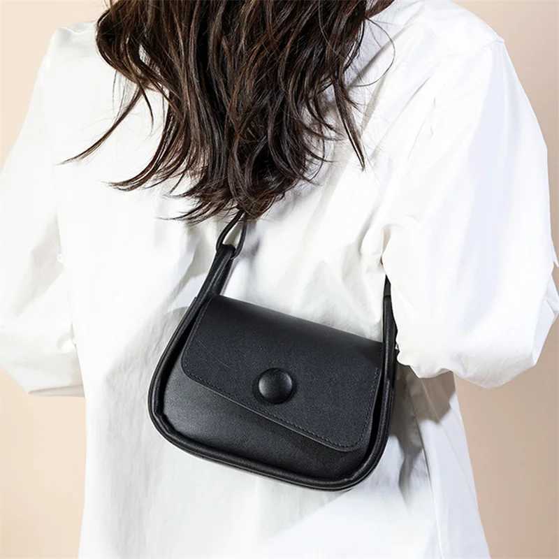 Trendy Saddle Shoulder Bag Women PU Leather Crossbody Bag Solid Color Flap Messenger Bag Fashion Handbags PouchW250512