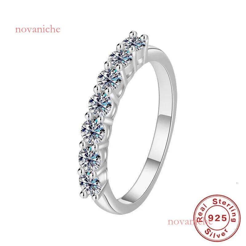 pass dia tester VVS1 D color 1CT moissanite for women sterling sier ring wedding rings designer jewelry woman gift with box