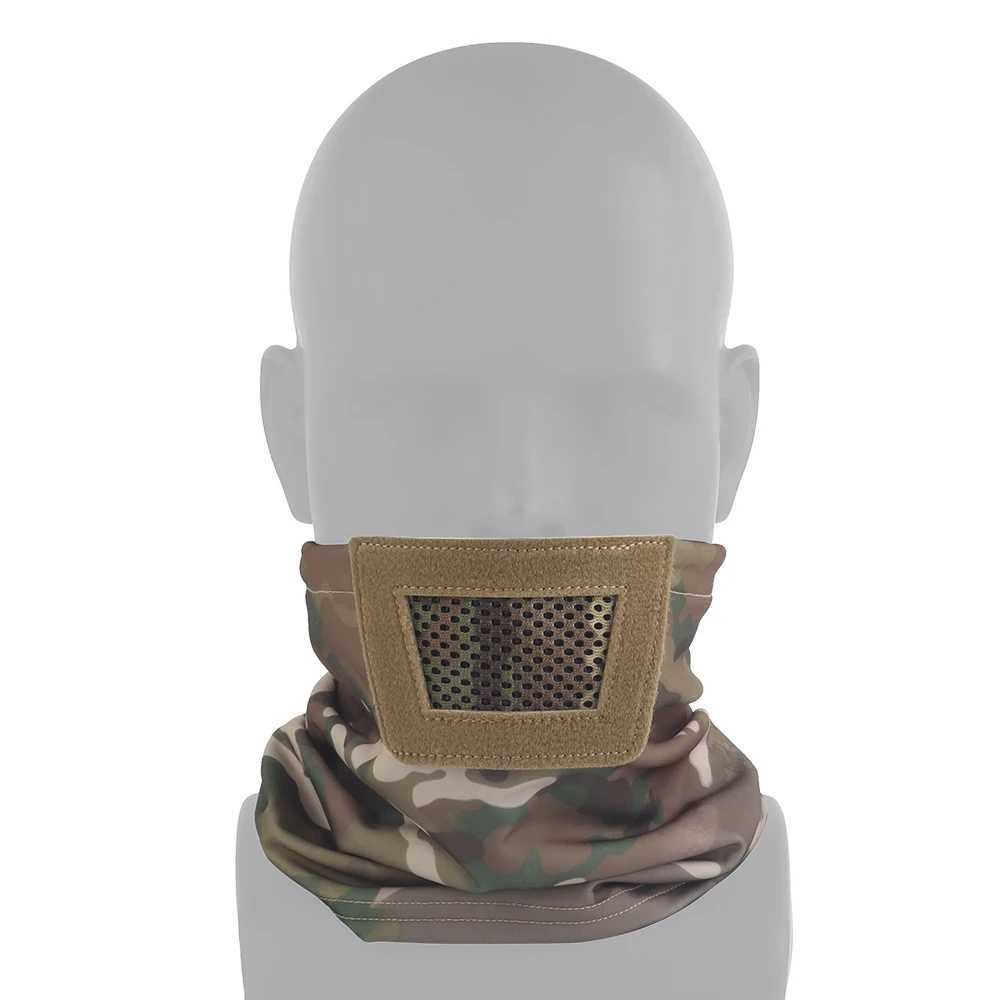 OPHIDIANTAC Breathable Knight Headgear Balaclava Mesh Protection Paintball Full Face Mask for CS Hunting GameW250512