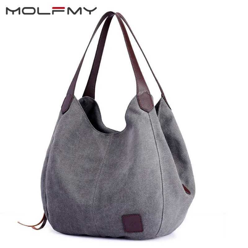 Trendy Canvas Bag Vintage Canvas Shoulder Bag Women Handbags Ladies Hand Bag Tote Casual Handbags Women Hobos Handbags WomenW250512