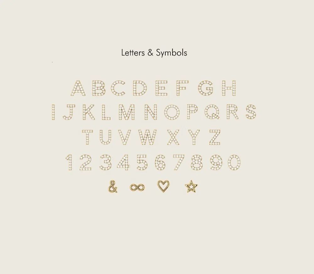 Custom Zircon Necklace Fancy Crystal Letter Number NecklacePersonalized Name Necklace diamond letter pendant necklace Jewelry 250512