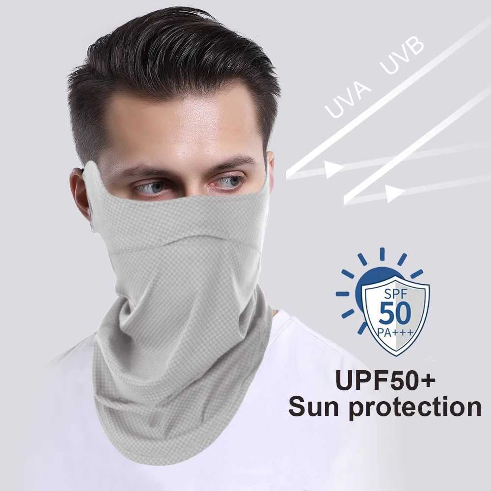 Sports Face Masks Breathable Half Mask Cool Face Cover Anti-UV Hiking Scarf Bandana for Outdoor Running Bicycle Tactical SummerW250512