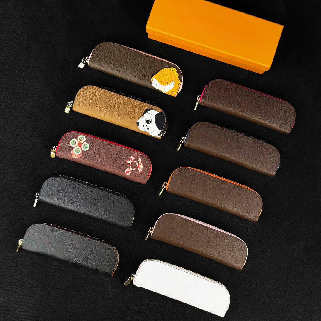Fashion Pen Pencil Pouch Makeup Lady Cosmetic Bags Zipper Cylinder Woman Designer Handbag Barrel Wallet Purses Handbags Toiletry Bag Lipstick Case