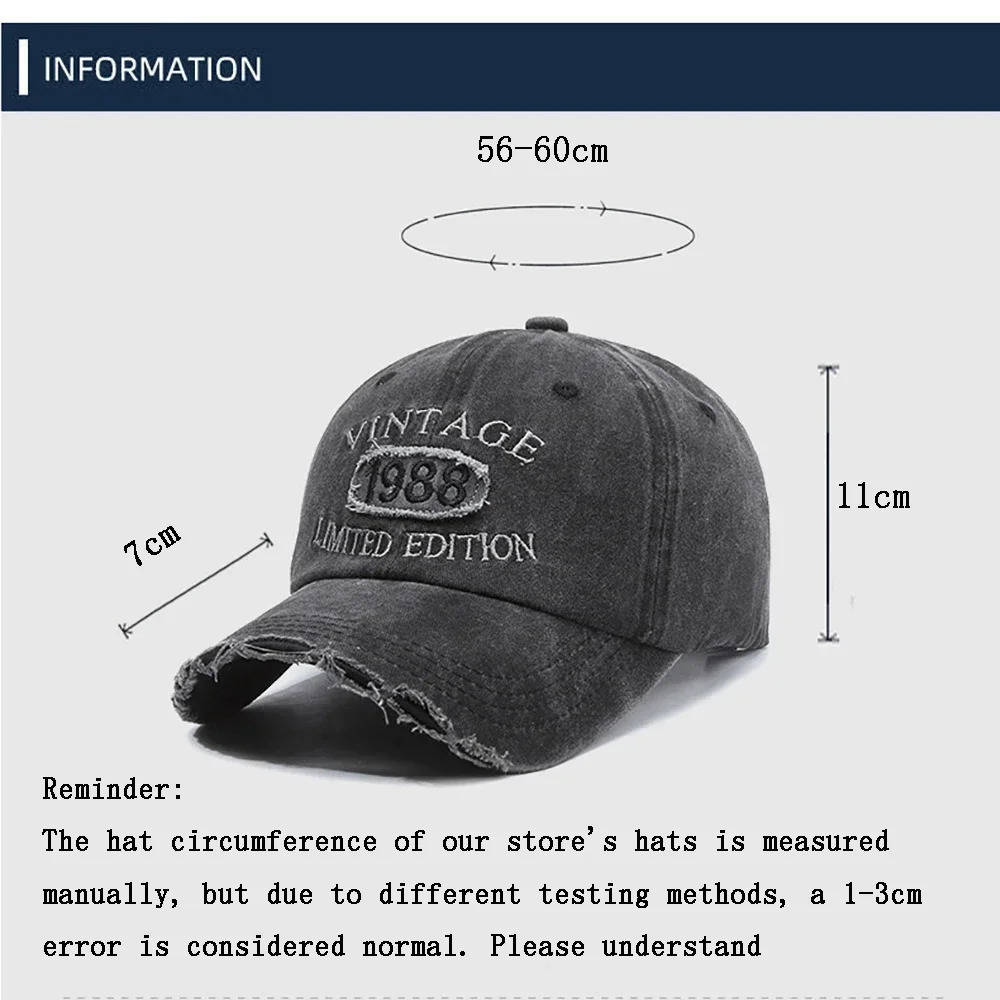 1pc Retro Soft Distressed Sun Hat With Holes Embroidered Letters Baseball Versatile Duck Tongue For Female Couples 250512