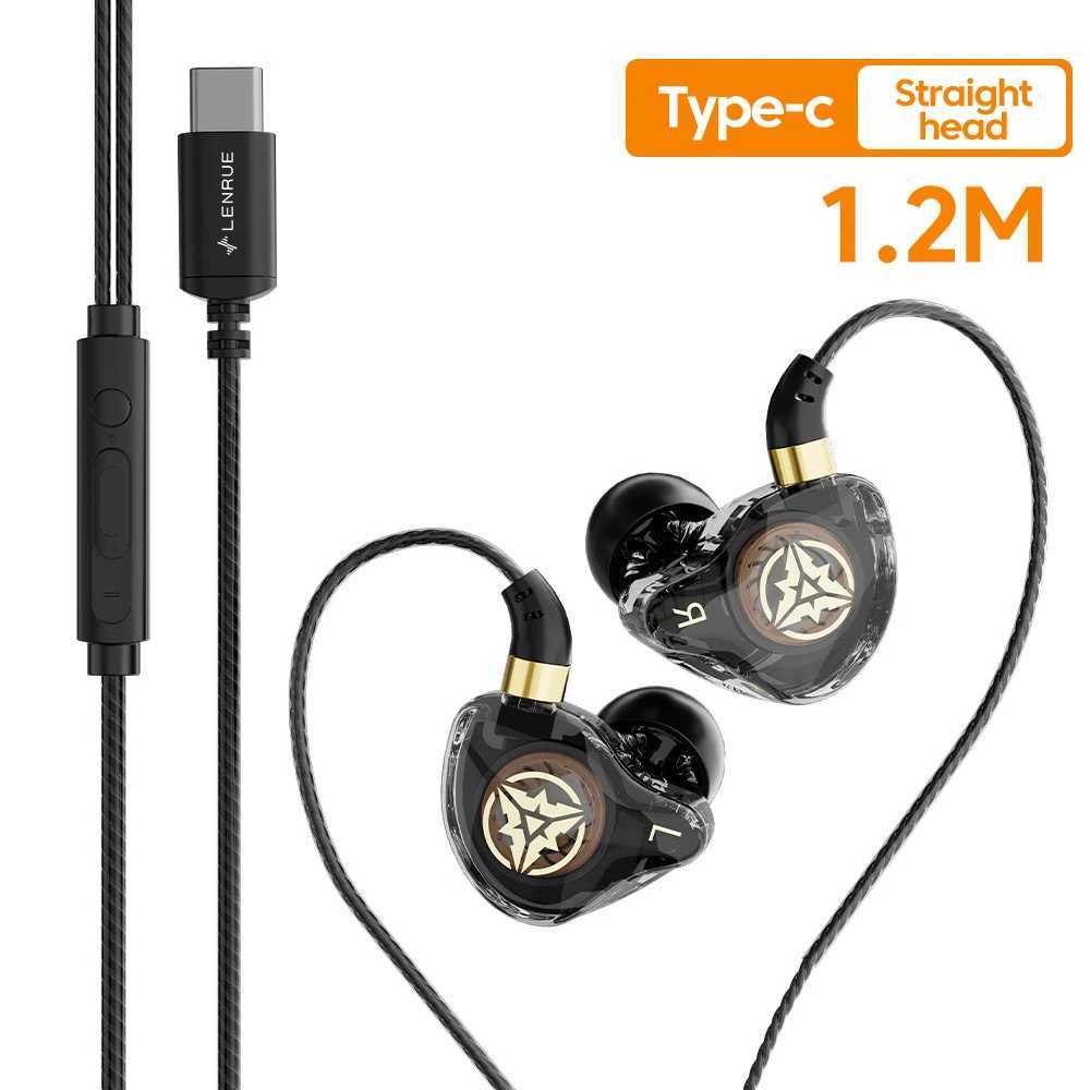 DAC Type Earphones Wired Headset USB Gamer Headphones Cable Handsfree Type-C Earbuds For 15 R250512