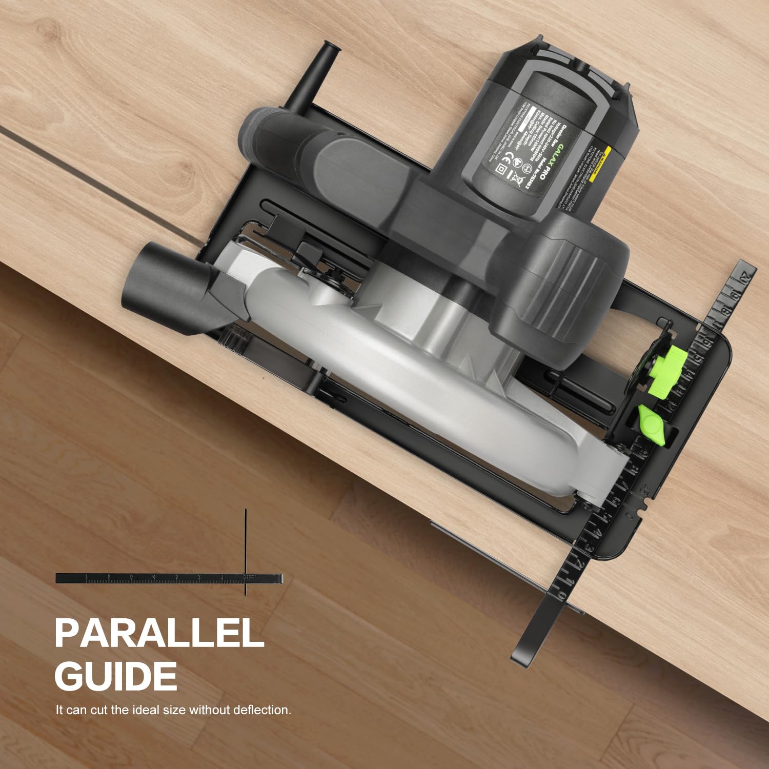 GALAX PRO 1400W Circular Saws, Max 6000 RPM Pure Copper Motor Electric Saws, Adjustable Cutting Depth and Angle: 62mm(90 °)-48mm(45 °) Dust Collection