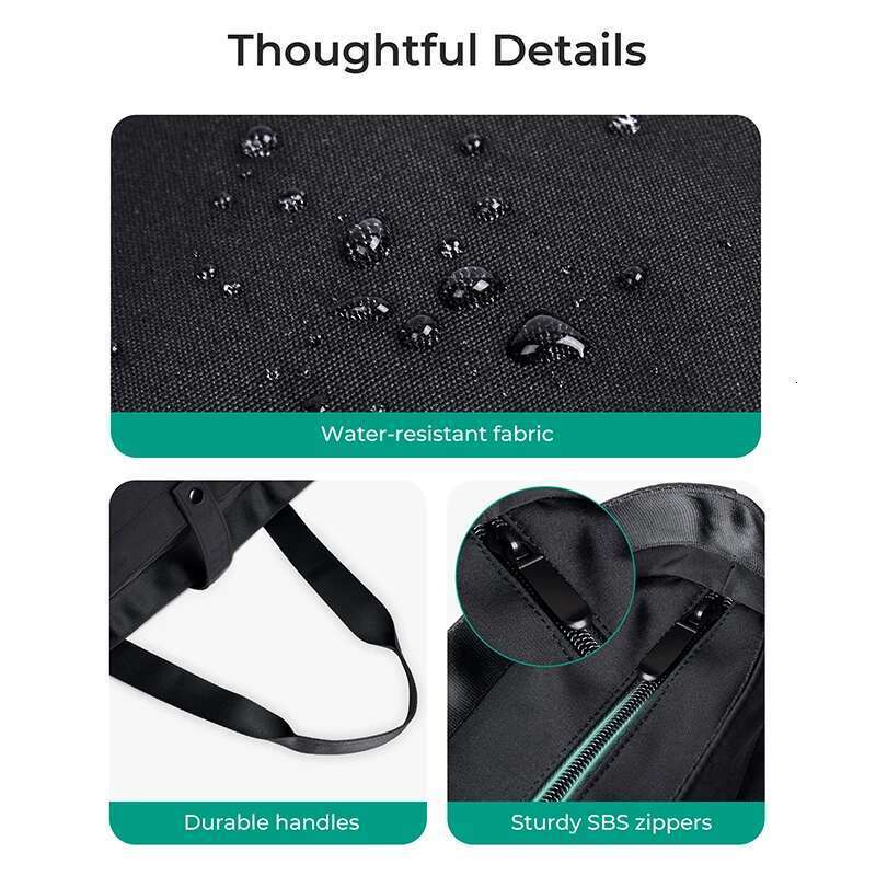 BAGSMART Eco-Friendly Large Tote Women Foldable Waterproof Reusable Shoulder Bag For Work Travel Shopping Gym Commuter