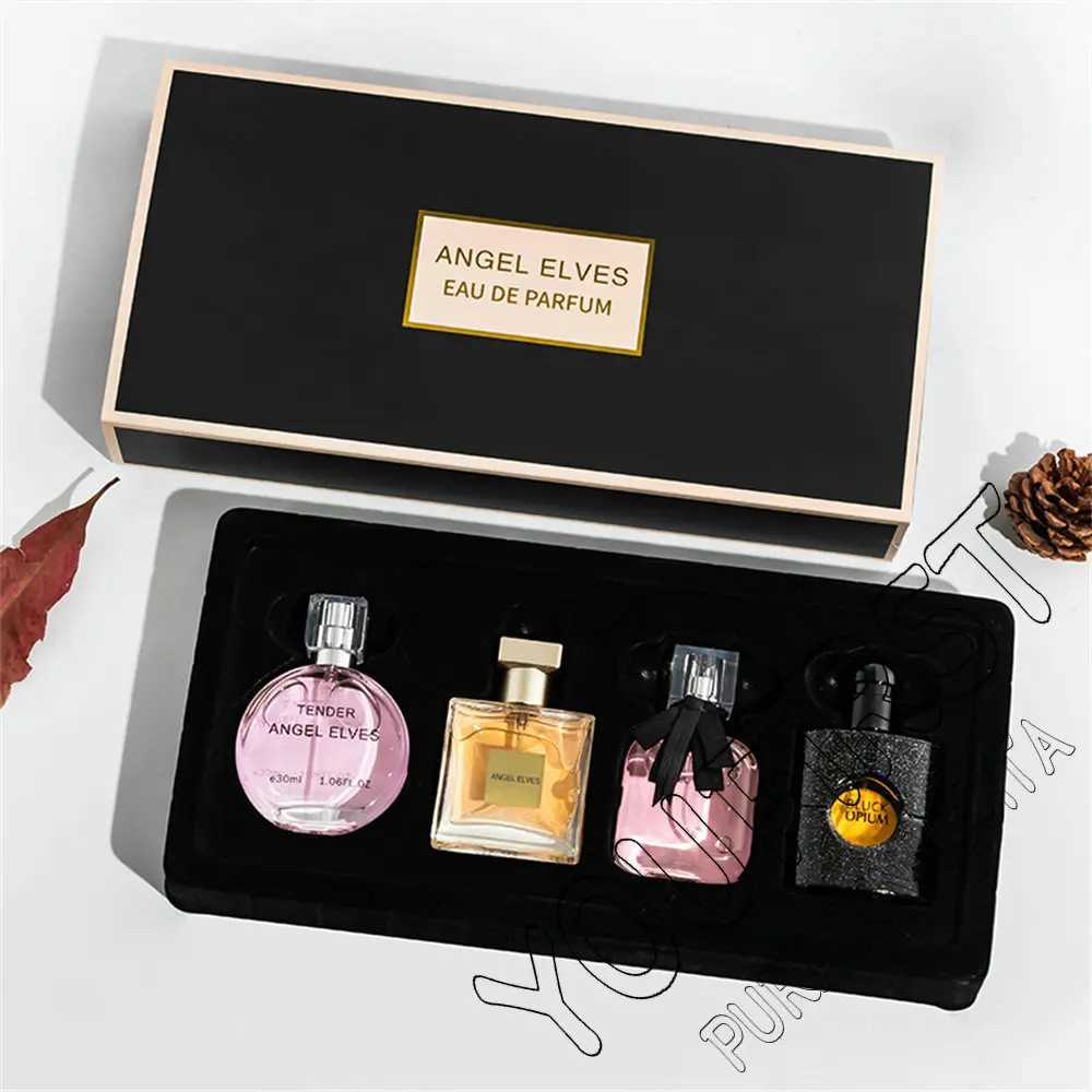 High Quality Perfume Women 120ml Perfumes Feminino Gift Box 4Pcs Set Perfume Femme Lasting Fragrance Floral Fruity Scent SprayXJ250512