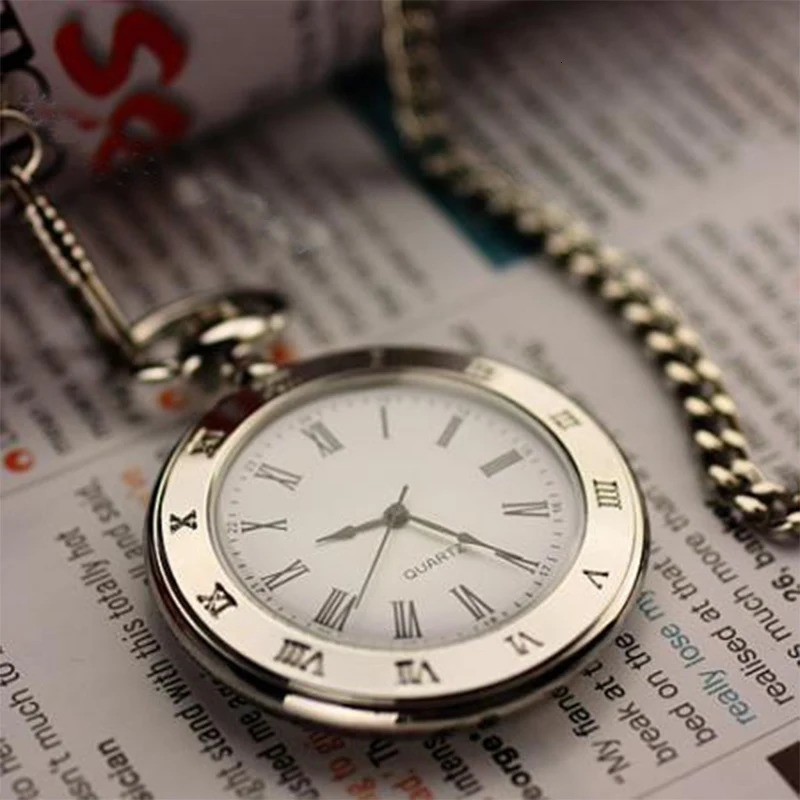 Fashionable Style Antique Vintage Quartz Pocket Watch Round Case Pendant Necklace Chain Exquisite Clock For Men Women Gifts 250512