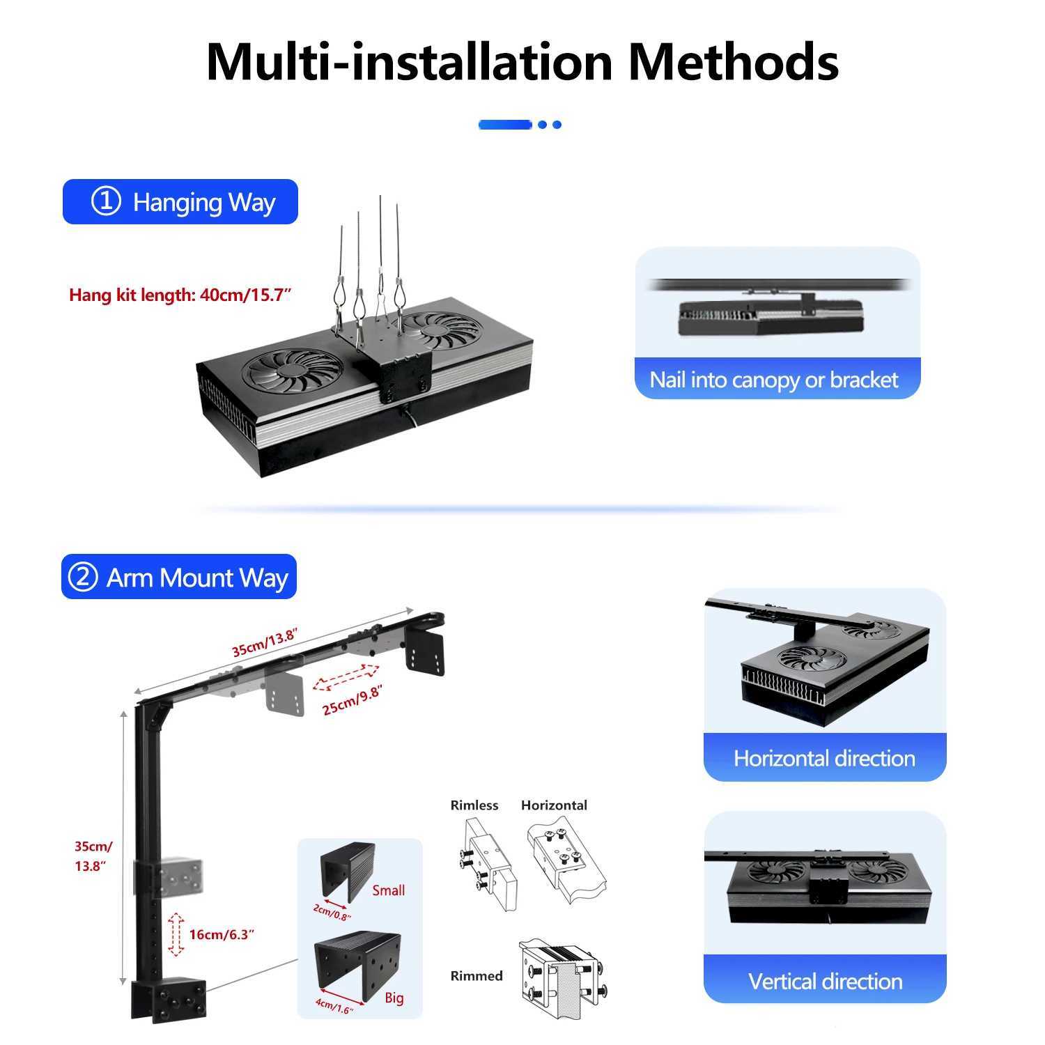NEW PopBloom RL180 WiFi Led Aquarium Lights 180W Professional Aquarium Reef Lamp for SPS/LPS Corals Saltwater Aquarium Tank Z250512
