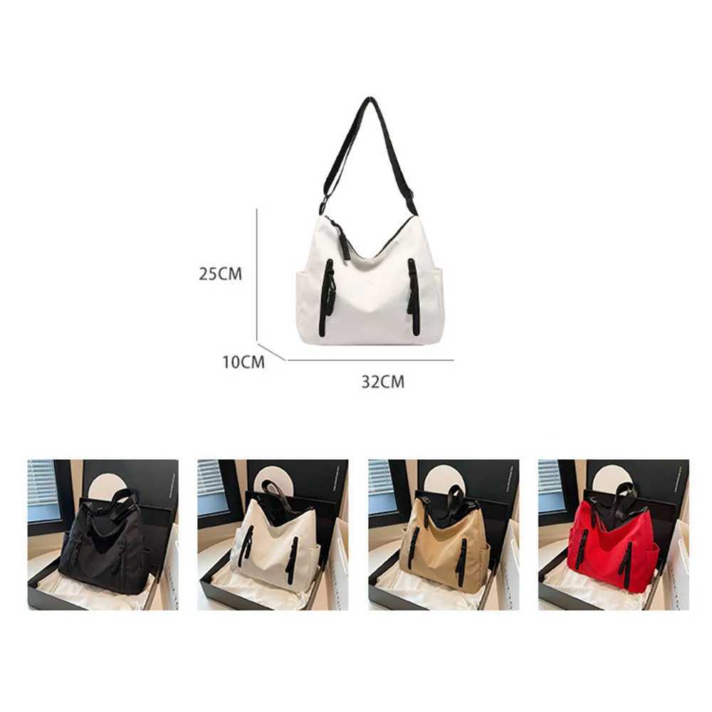 Large Capacity Womens Tote Bag Simple Solid Nylon Cross Bags Casual Handbags Fashion Designer Female Commuter Shoulder BagW250512