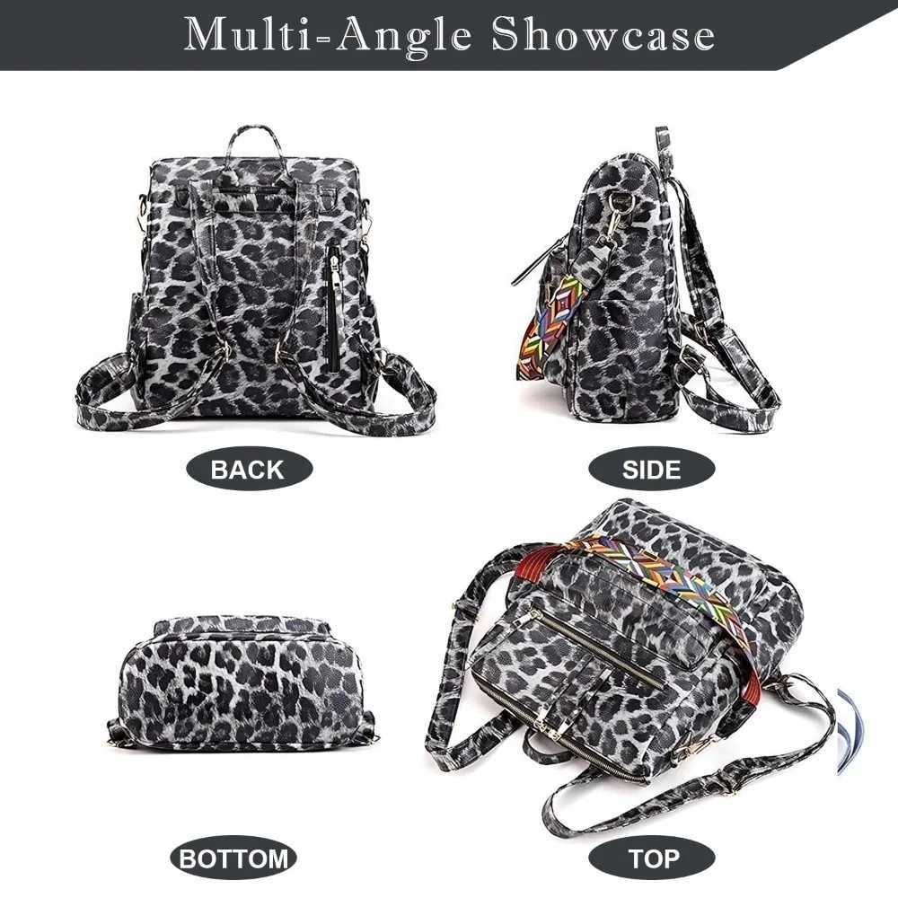 Leather Backpack Purse for Women Fashion Multipurpose Design Satchel Handbags Shoulder Bag Travel bag Z250512