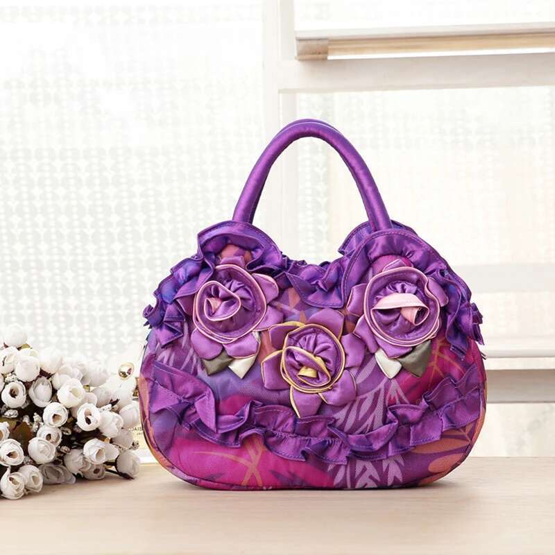 New mother key middle Korean women's Mommy bag Solid lace girls zipper handbag
