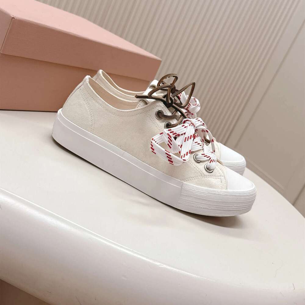 New Women Canvas Sneakers Genuine Leather Sports Solid Colors Flats Leisure Round Toe Designer Shoes Zapatillas De Mujer