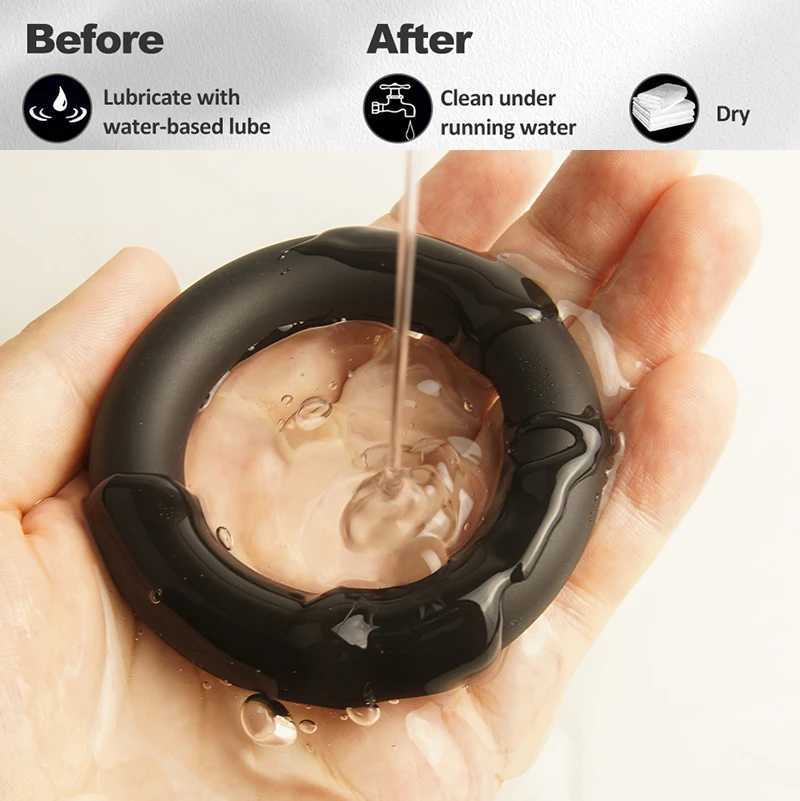 Stretchy Silicone Cock Ring Erection CockringTight Firm Penis Dick Scrotum Ball StretcherDelay EjaculationSex Toys for Men W250512