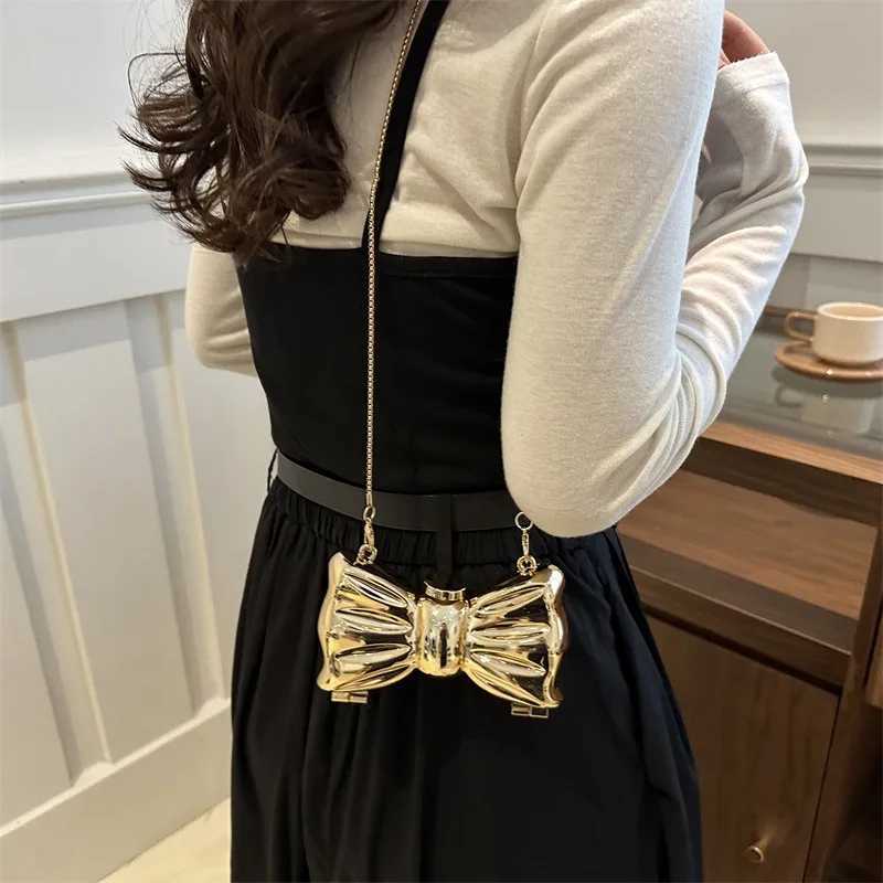 Acrylic Bag Glossy Pearl Flower Bag Bow Mini Change Key Lipstick Bag Messenger Bag Crossbody Bags for Women Z250512