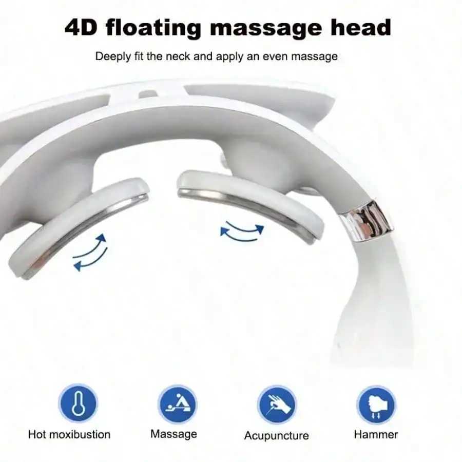 Portable Smart Neck Shoulder Massager - USB Rechargeable Lithium Battery Ideal Gift For Men WomenW250512