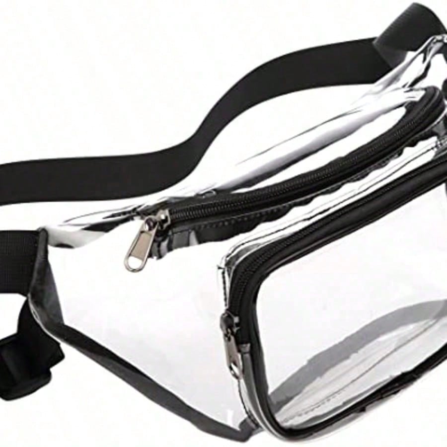 Stadium-Approved Clear Fanny Pack, Adjustable Belt Bag For Concerts / Sports Events, EventGo Series