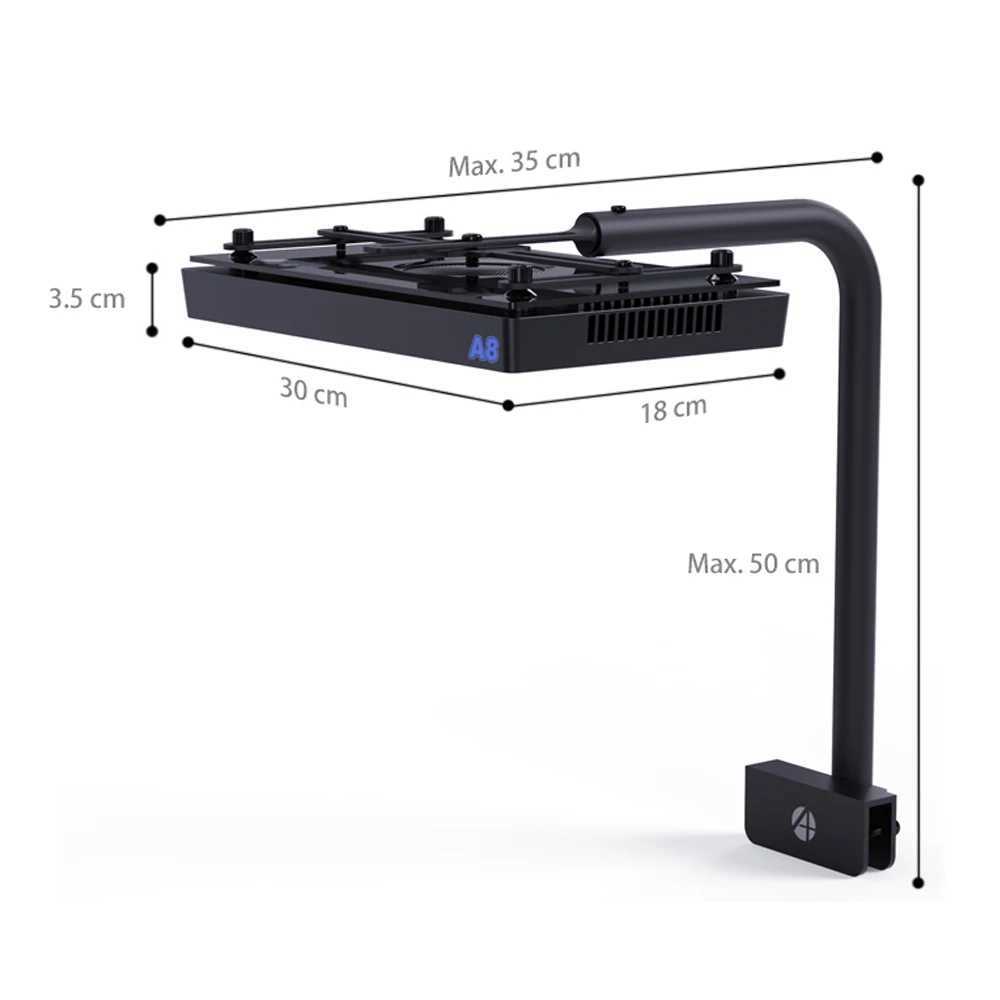 A8se II Smart Full Spectrum 215W WiFi APP Programmable Saltwater Aquarium Marine Coral Reef LED Light Z250512