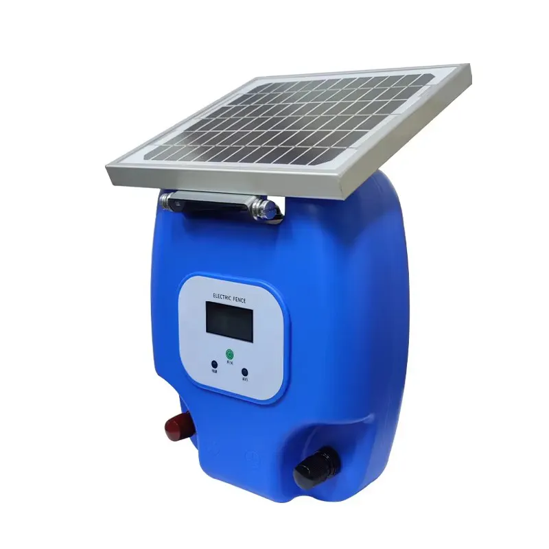 Solar Electric Fenceenergizer Animal Fence Kit With Lithium Battery for Outdoor Breeding Use