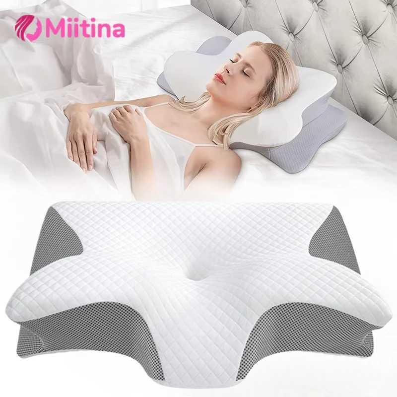 Memory Foam Pillows Butterfly Shaped Relaxing Cervical Slow For Rebound Neck Pillow Pain Relief Sleeping Orthopedic Neck PillowW250512