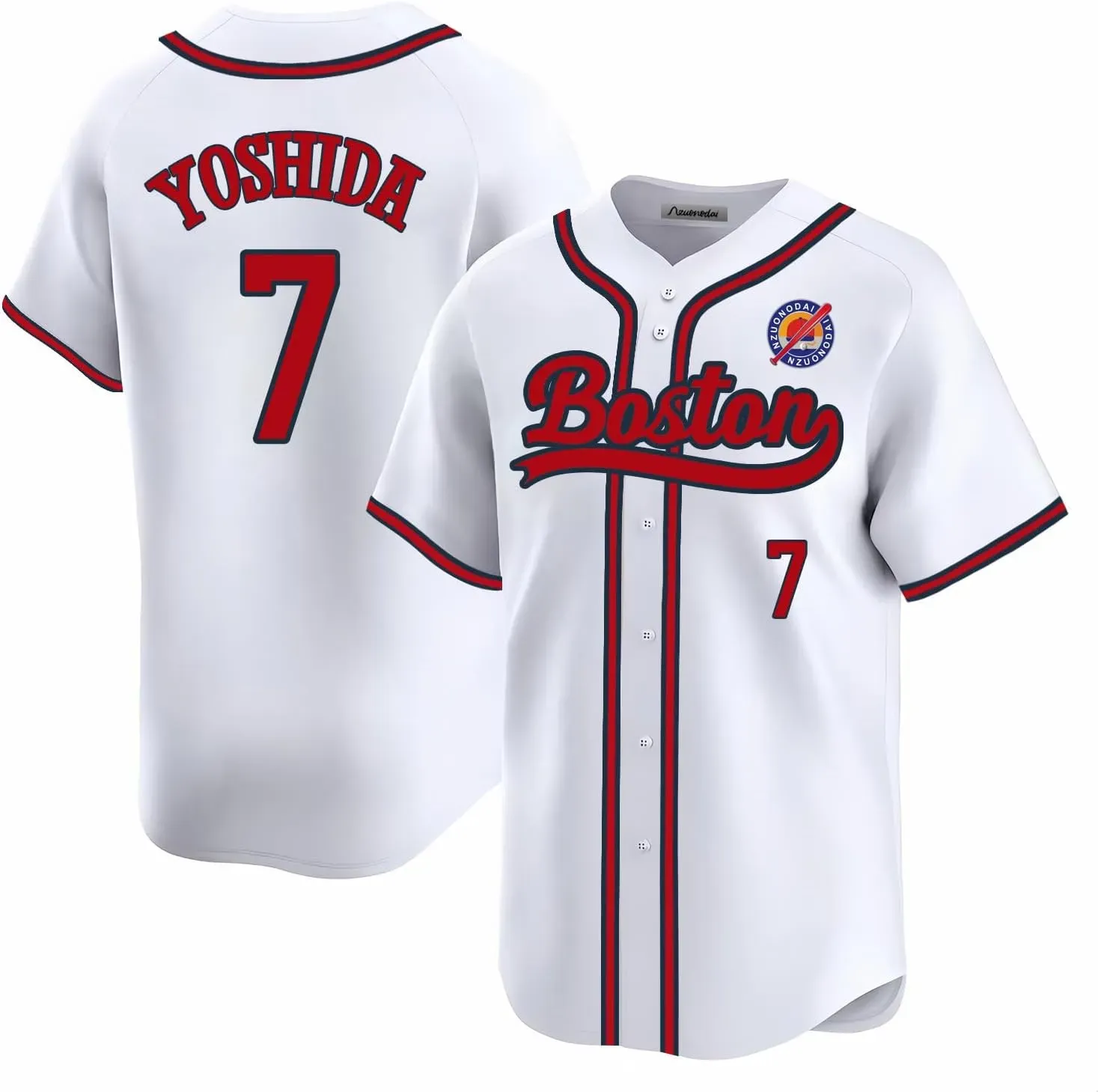 Mens/Youth Boston Baseball ed For Fans Red White Custom Jerseys This baseball uniform is a quick-drying custom-made sportswear for teenagers and adult