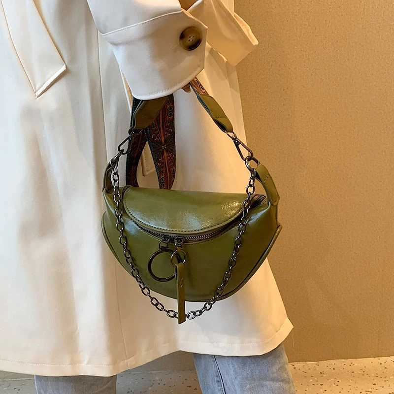 Travel Casual Chest Bag fashion Leather Waist Bag Women Fanny Pack Luxury Chest Pack Chain Handbag Female shoulder Crossbody BagXJ250512