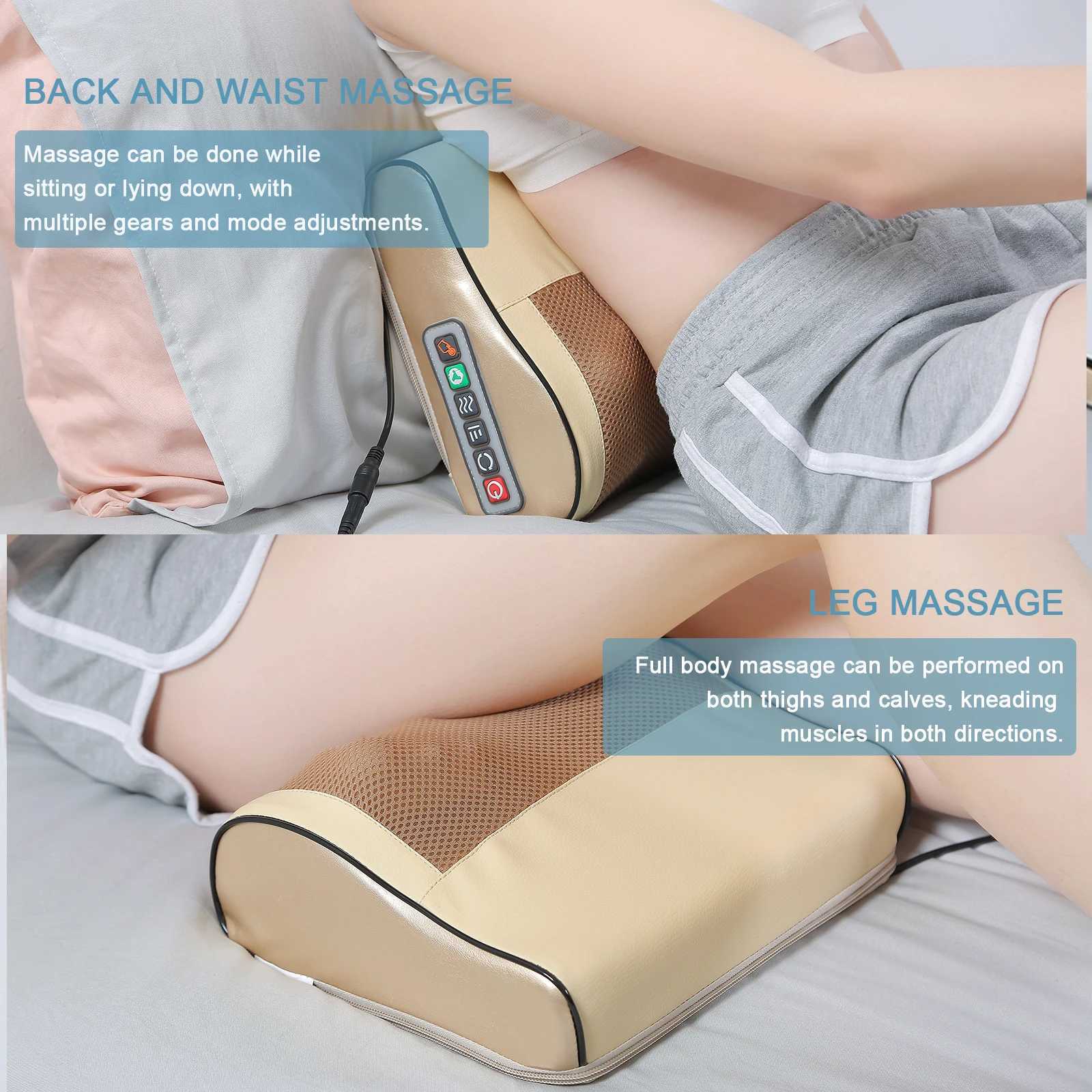 2024 Electric Neck Massager Pillow Multifunctional Massage Pillow Device Neck Health Massager Relaxation Pillow MassagerW250512