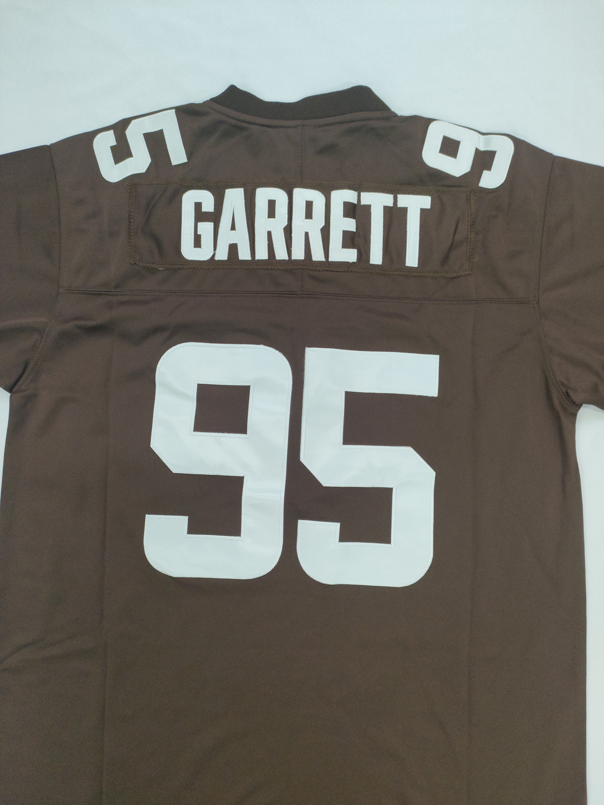 Personalized 2025 Football Jersey Shedeur Sanders Myles Garrett Joe Flacco Jim Brown Nick Chubb Jerome Ford Jerry Jeudy Grant Delpit Denzel Ward Embro