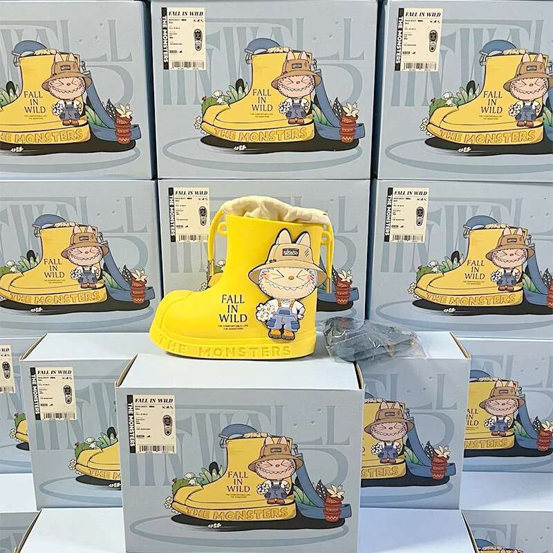 Popmart Labubu The Monsters Spring Wild Home Series Rain Boot Bag Animation Anime Peripheral Gift Backpack