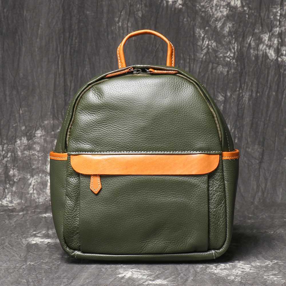 LUOKIR New Trendy Womens Small Backpack Versatile Fashion Leather Small Backpack Lightweight Casual Travel Bag School Bag Z250512