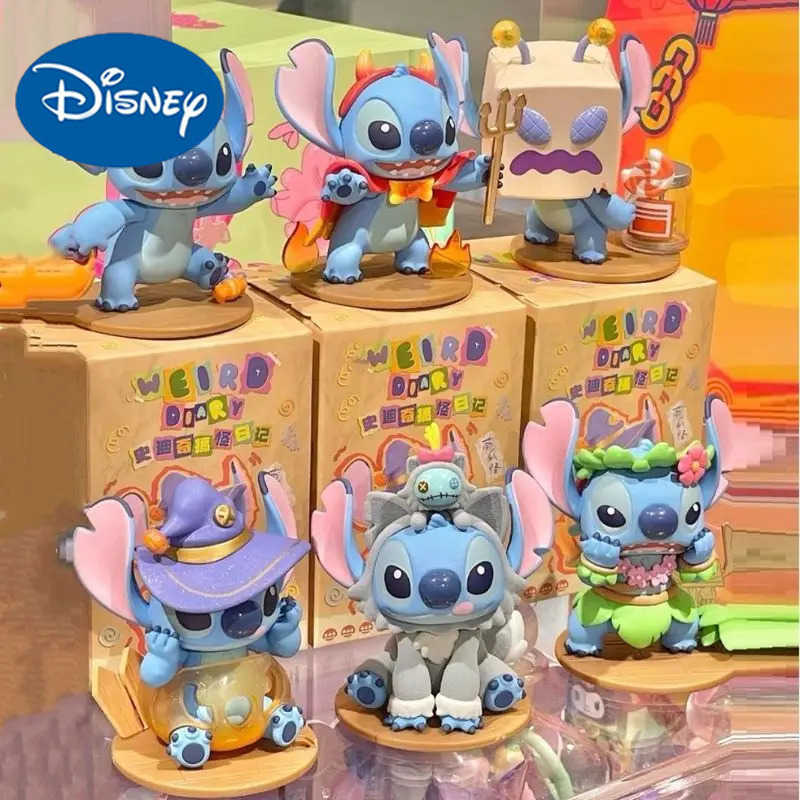 Disney New Disney Funny Diary Series Blind Box Cute Doll Mystery Box Cartoon Character Model Decoration Collection Toys Surprise Gifts W250512