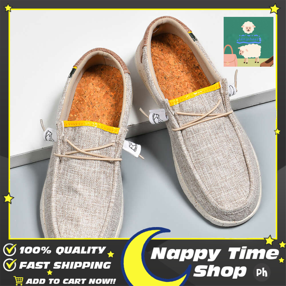 Ddmytiger Shoes Summer Canvas For Men Classic Loafers Breathable And Comfortable Outdoor Slip On Walking Sneakers Outdoor Shoes