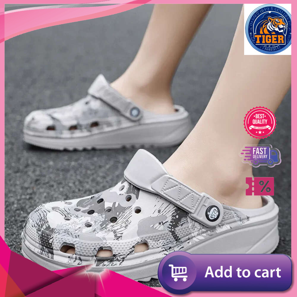 Ddmytiger Camouflage Platform Outdoor Summer Aqua Water Shoes Men Beach Sandals Soft EVA Indoor Home Slides Lover Flip Flops Outdoor Shoes