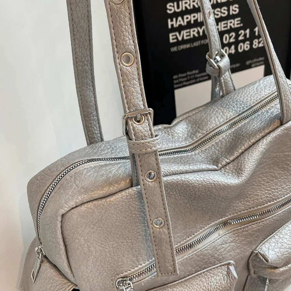 Adjustable Strap Satchel Women PU Leather Underarm With Multi-Pockets Handbag Tote Bag For Work Travel