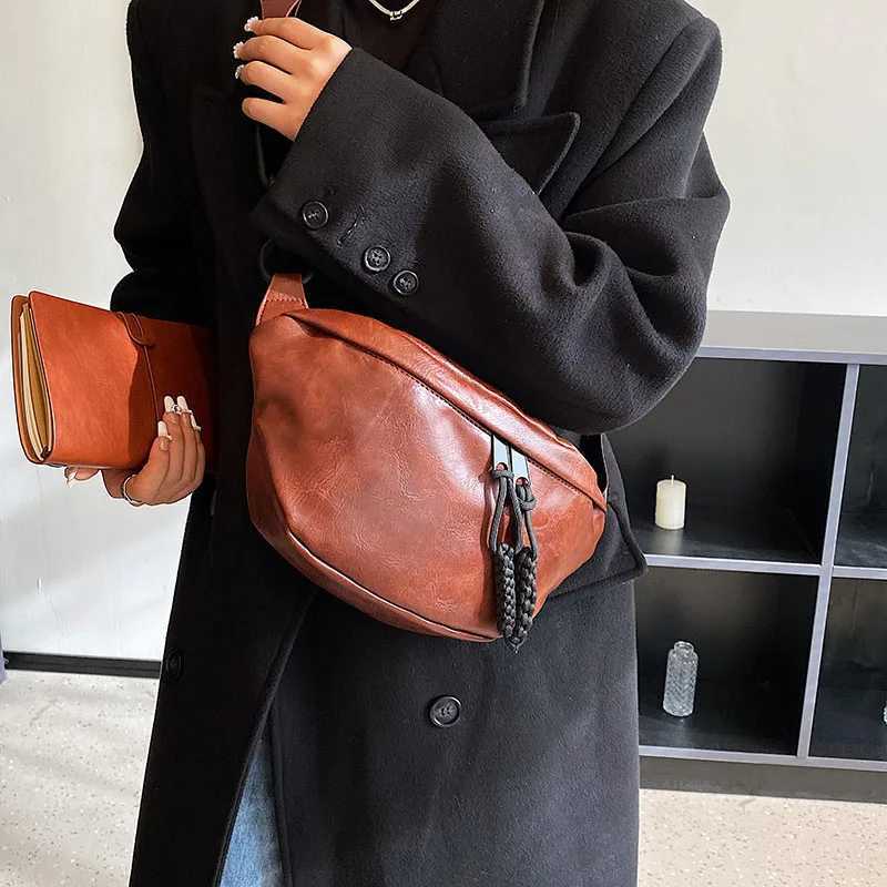 Fashion Soft PU Leather Waist Bag Ladies Fanny Pack High quality Shoulder Belt Purse Bags Fashion Designer Crossbody Chest BagsXJ250512