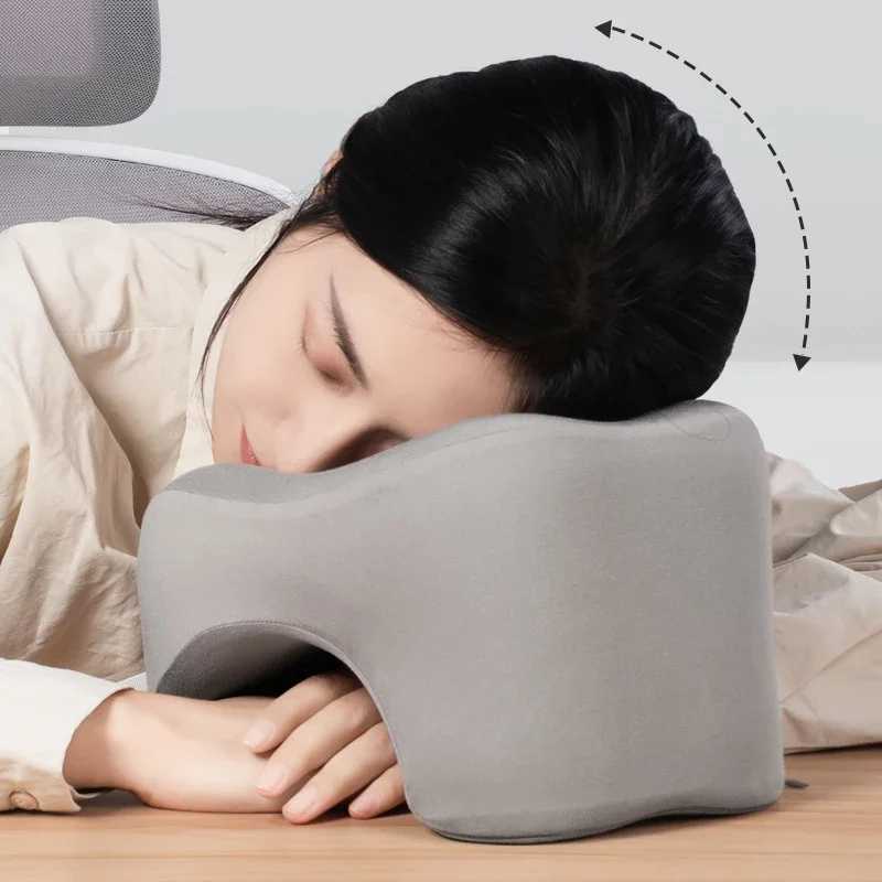 Travel Pillow U-Shape Pure Memory Foam Neck Pillow For Airplane Office Nap Cervical Pillows Flight Sleeping Head Neck SupportW250512