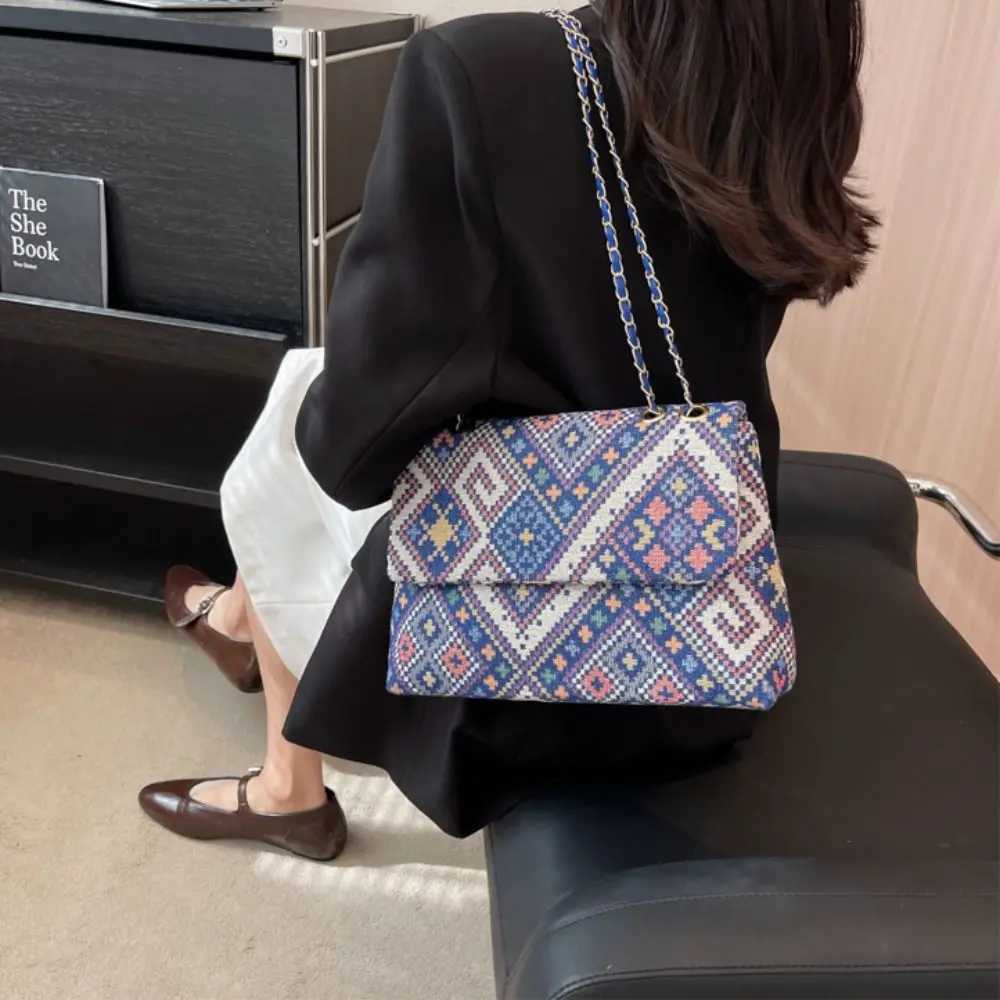 Large Capacity Shoulder Bag Bohemian Style Crossbody Bag Vintage Hobo Bag Messenger Bag for Ladies Z250512