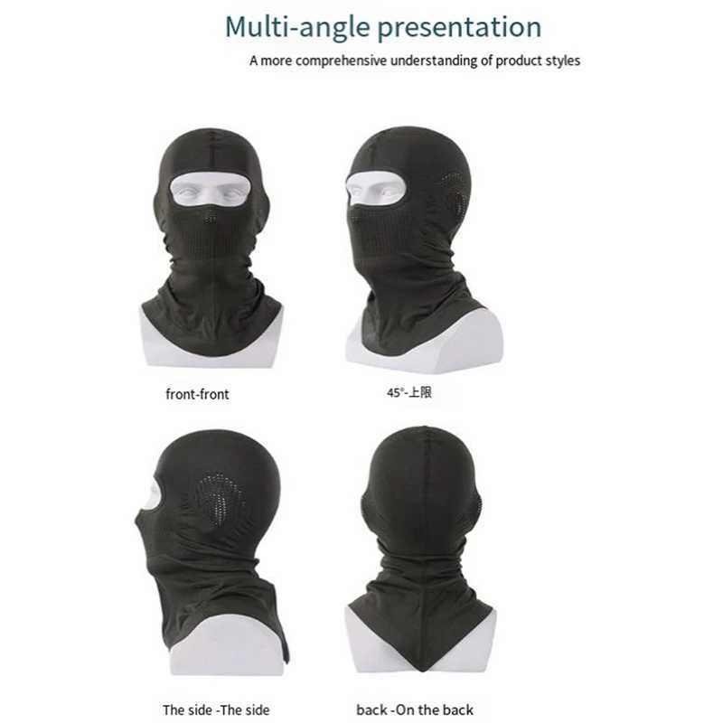 A33K-Ice Silk Sunscreen Mask Full Face Sports Headgear Bicycle Motorcycle Riding MaskW250512