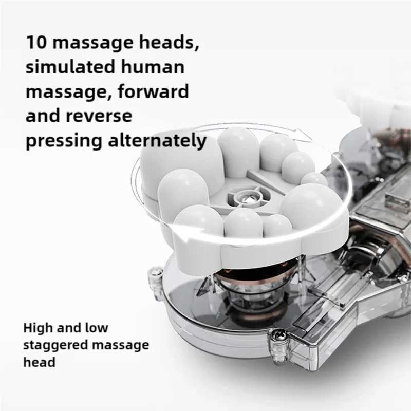 Aiveisi Electric Neck Cervical Massage Pillow Waist Back Shoulder Shiatsu Kneaded Massager For Neck And ShouldersW250512