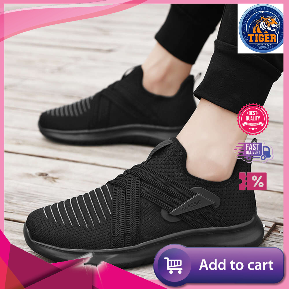 Ddmytiger Classic Men Breathable Sneakers For Man Outdoor Light Mesh Slip On Walking Shoes Tenis Zapatillas De Hombre Outdoor Shoes