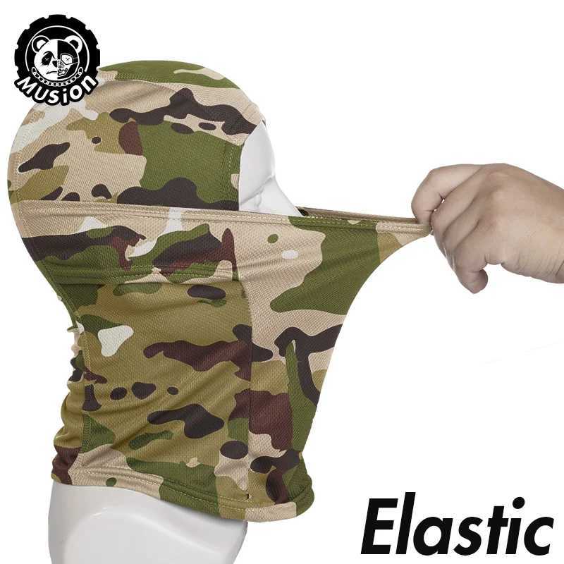 Musion Balaclava Breathable Mesh UV Protection Motorcycle Full Face Mask Balaclava Printed Riding Head CoverW250512