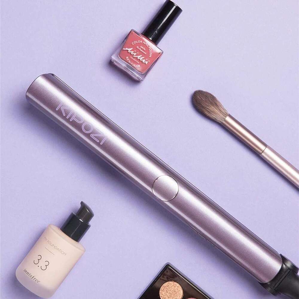 KIPOZI Flat Iron 2 In 1 Instant Heating Professional Beauty Tool Adjustable Temperature Hair Striaghtener With Digital Display