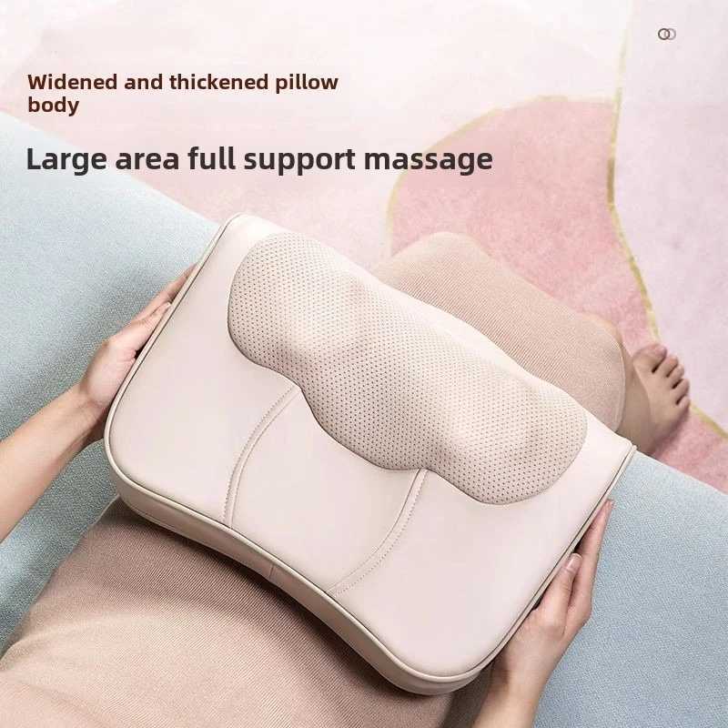 Factory Neck Massage Pillow Cervical Massager Waist Back Shoulder Shiatsu Kneaded Multifunctional Hot Compress Relaxation GiftW250512