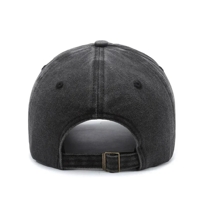 1pc Retro Soft Distressed Sun Hat With Holes Embroidered Letters Baseball Versatile Duck Tongue For Female Couples 250512